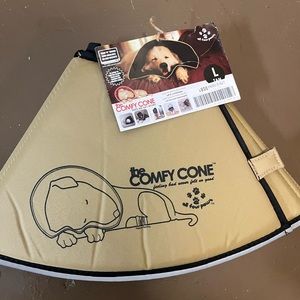 The Comfy Cone for Dogs New With Tags Size Large Tan